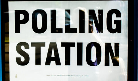 polling station sign