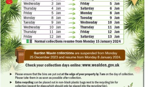 Christmas Bin Collections